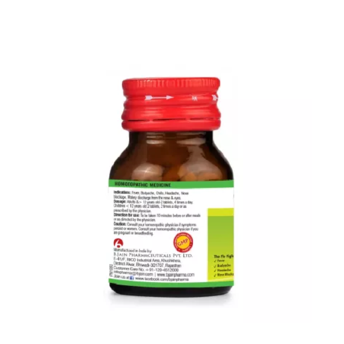 BJain Omeo Flu Tablets (25g) For Cough, Headache - Image 2