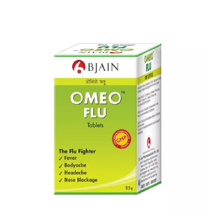 BJain Omeo Flu Tablets (25g) For Cough, Headache - Image 4