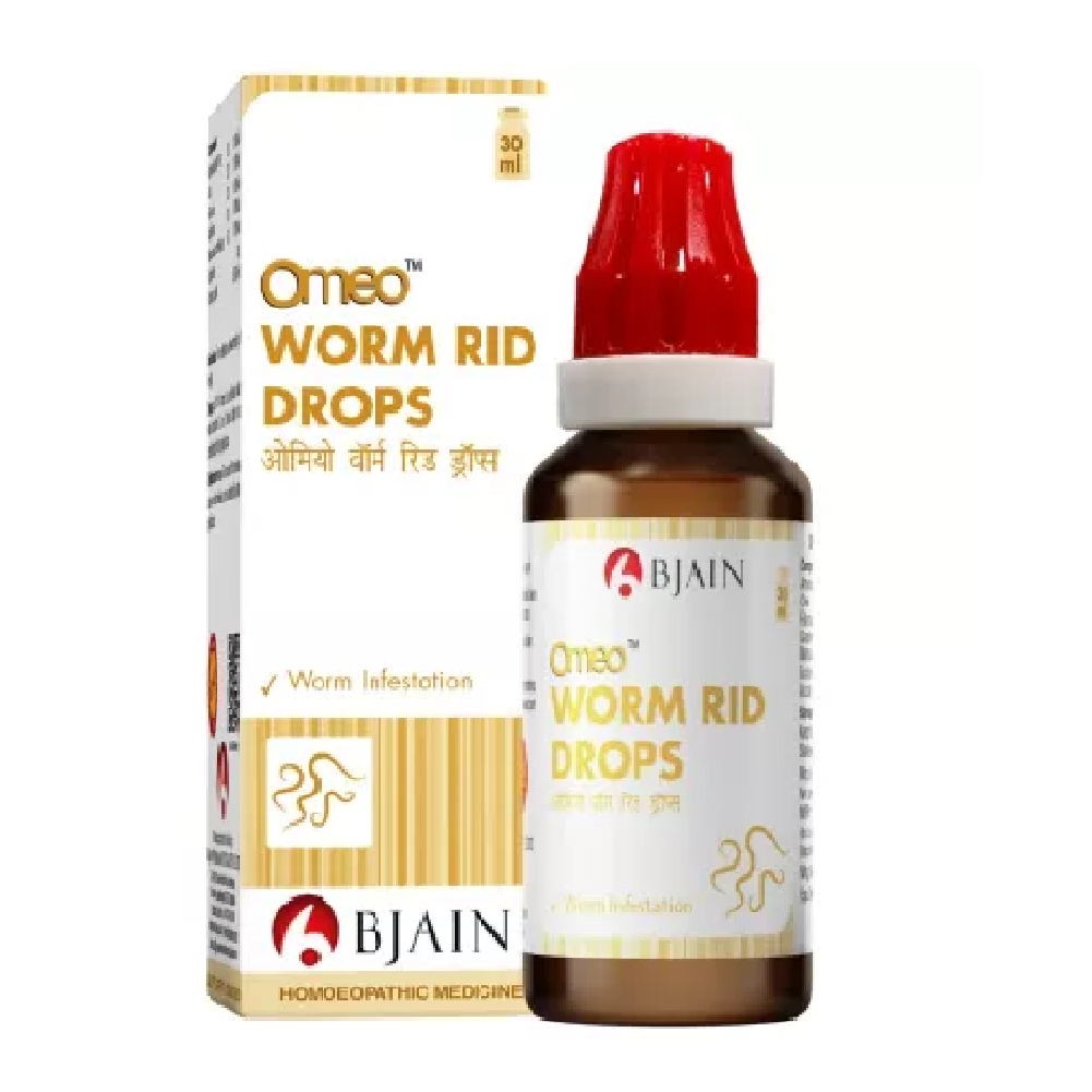 BJain-Omeo-Worm-Rid-Drops-30ml-1.png BJain Omeo Worm Rid Drops (30ml) For Boost Your Immunity - Image 1