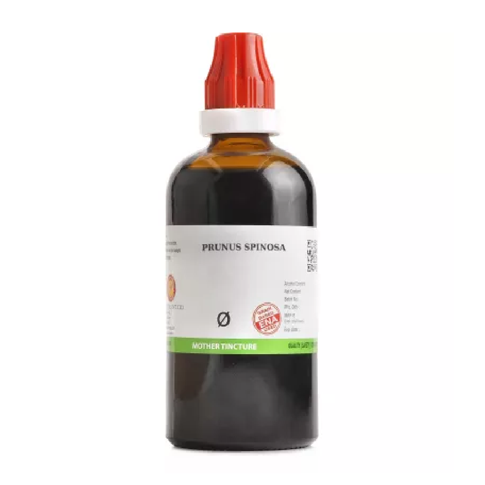 BJain-Prunus-Spinosa-1X-Q-100ml.png BJain Prunus Spinosa 1X (Q) Mother Tincture (100ml) For Neuralgia, Swelling - Image 1