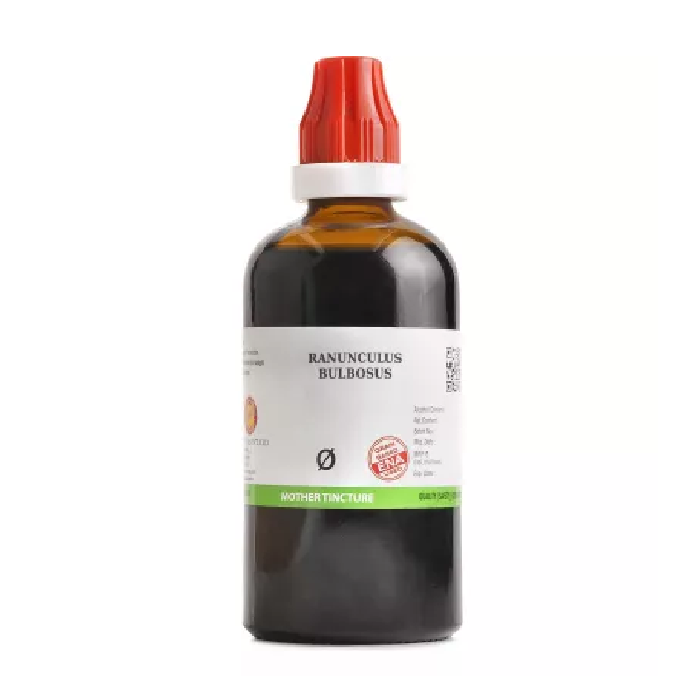 BJain-Ranunculus-Bulbosus-1X-Q-100ml.png BJain Ranunculus Bulbosus 1X (Q) Mother Tincture (100ml) For Neuralgia, Chest Affections - Image 1