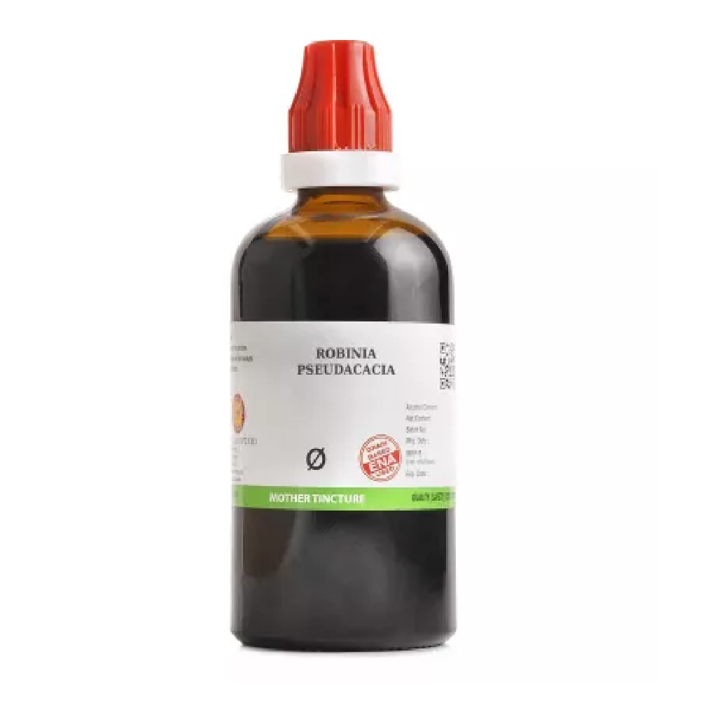 BJain-Robinia-Pseudacacia-1X-Q-100ml.png BJain Robinia Pseudacacia 1X (Q) Mother Tincture (100ml) for Nausea, Vomiting, Headache - Image 1
