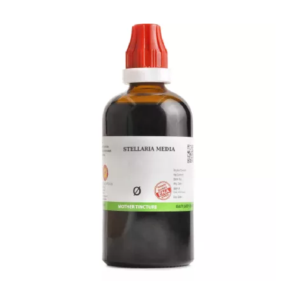 BJain-Stellaria-Media-1X-Q-100ml.png BJain Stellaria Media 1X (Q) Mother Tincture (100ml) For Itching, Stiffness Of Joints - Image 1