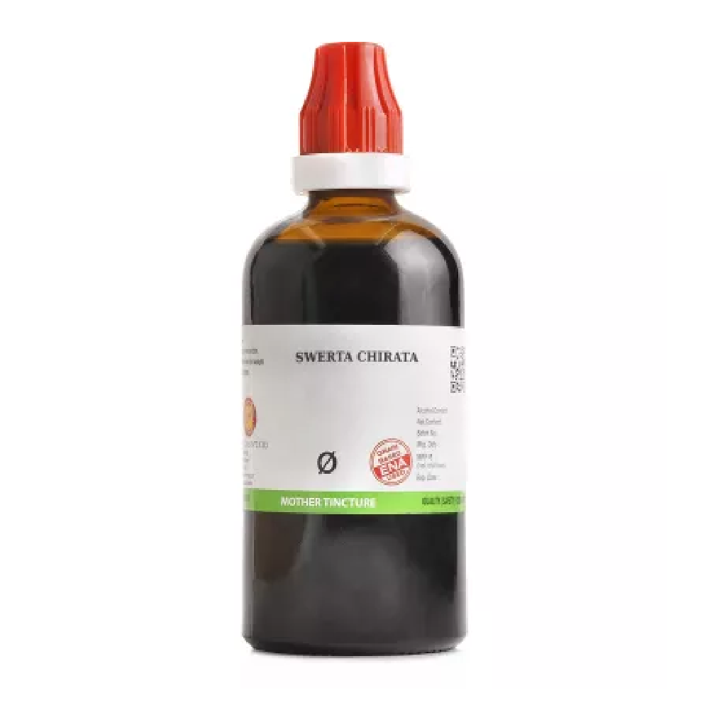 BJain-Swerta-Chirata-1X-Q-100ml.png BJain Swerta Chirata 1X (Q) Mother Tincture (100ml) For joint pain, Weakness - Image 1