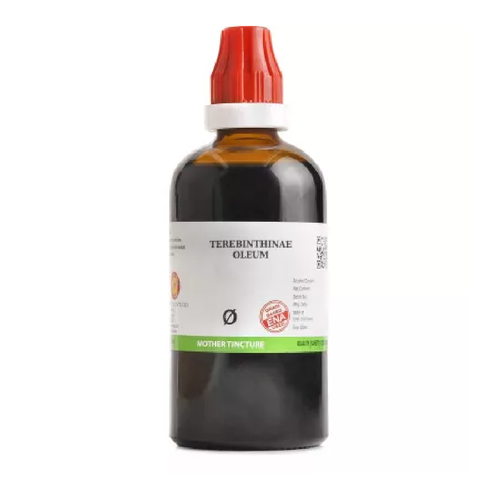 BJain-Terebinthinae-Oleum-1X-Q-100ml.png BJain Terebinthinae Oleum 1X (Q) Mother Tincture (100ml) For Skin Conditions, Constipation - Image 1