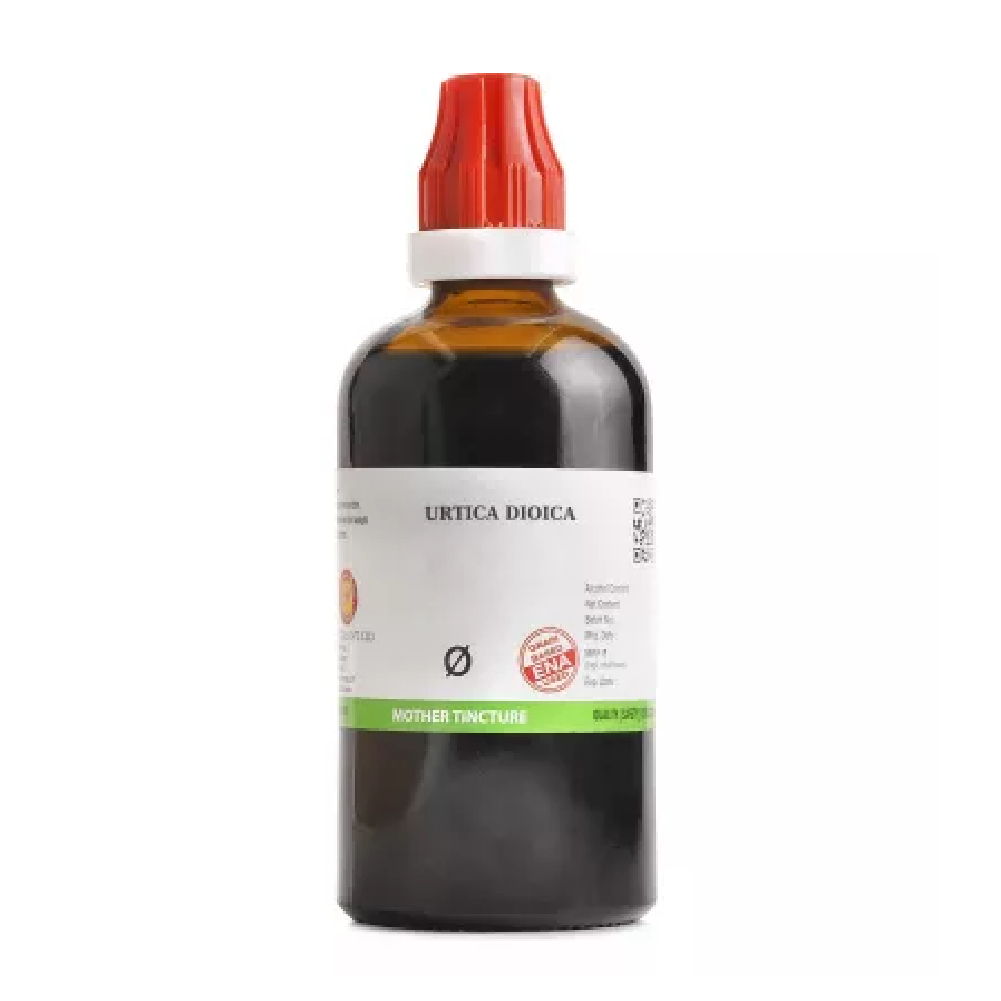 BJain-Urtica-Dioica-1X-Q-100ml.png BJain Urtica Dioica 1X (Q) Mother Tincture (100ml) For Urinary Tract Infections, Joint Pain, Swelling - Image 1