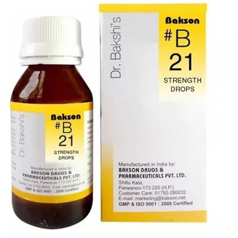 Bakson-B21-Strength-Drops-30ml.jpg Bakson B21 Strength Drops (30ml) For Stamina and vitality, Erection function, Relaxed parts - Image 1