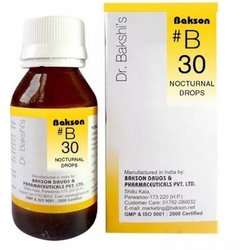 Bakson-B30-Nocturnal-Drops-30ml.jpg Bakson B30 Nocturnal Drops (30ml) For Involuntary urination in children during sleep, Bedwetting - Image 1