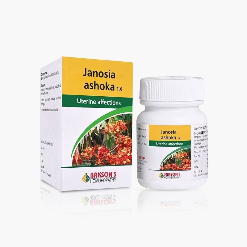Bakson-Homeopathic-JANOSIA-ASHOKA-1X-50-Tablet-For-Uterine-Affections.1.jpg Bakson Homeopathic JANOSIA ASHOKA 1X (50 Tablet) For Uterine Affections - Image 1
