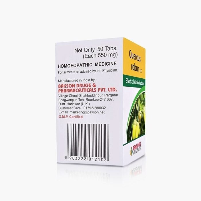 Bakson Homeopathic QUERCUS ROBUR 1X (50 Tablet) - Image 3