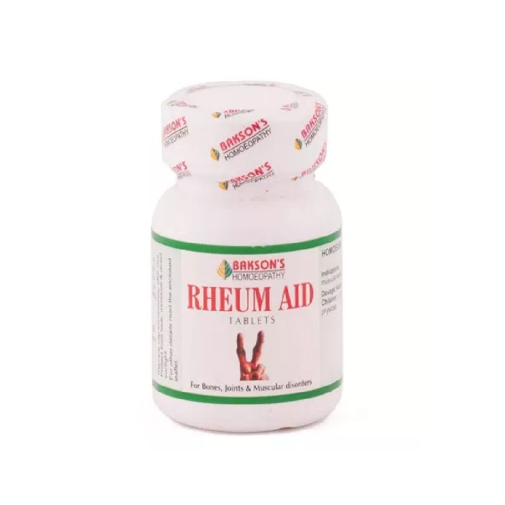 Bakson-Homeopathic-Rheum-Aid-Tablets-.1.png Bakson Homeopathic Rheum Aid Tablets Arthritis/Muscular Weakness - Image 1