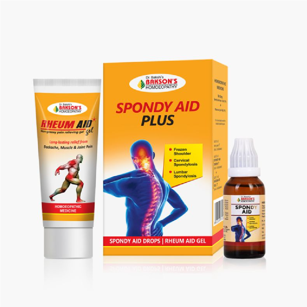 Bakson-Homeopathic-Spondy-Aid-Plus-Combo-Spondy-Aid-30ml-Rheum-Aid-Gel-60gm.png Bakson Homeopathic Spondy Aid Plus Combo (Spondy Aid 30ml + Rheum Aid Gel 60gm) - Image 1