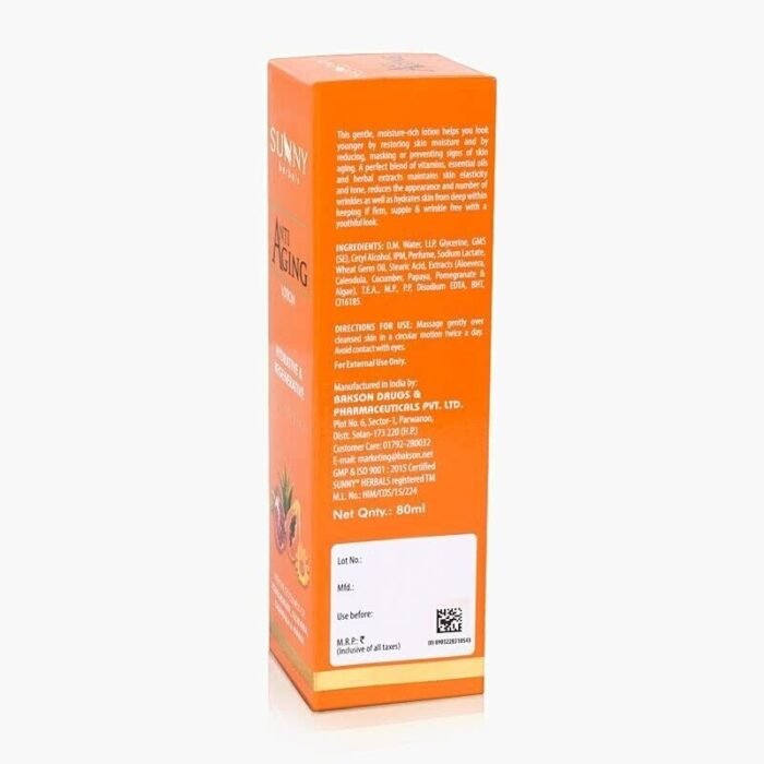 Bakson Sunny Herbal Anti Aging Lotion (80ml) helps you look younger - Image 3