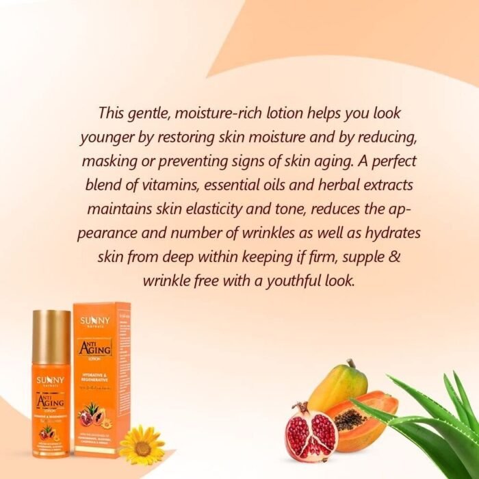 Bakson Sunny Herbal Anti Aging Lotion (80ml) helps you look younger - Image 4