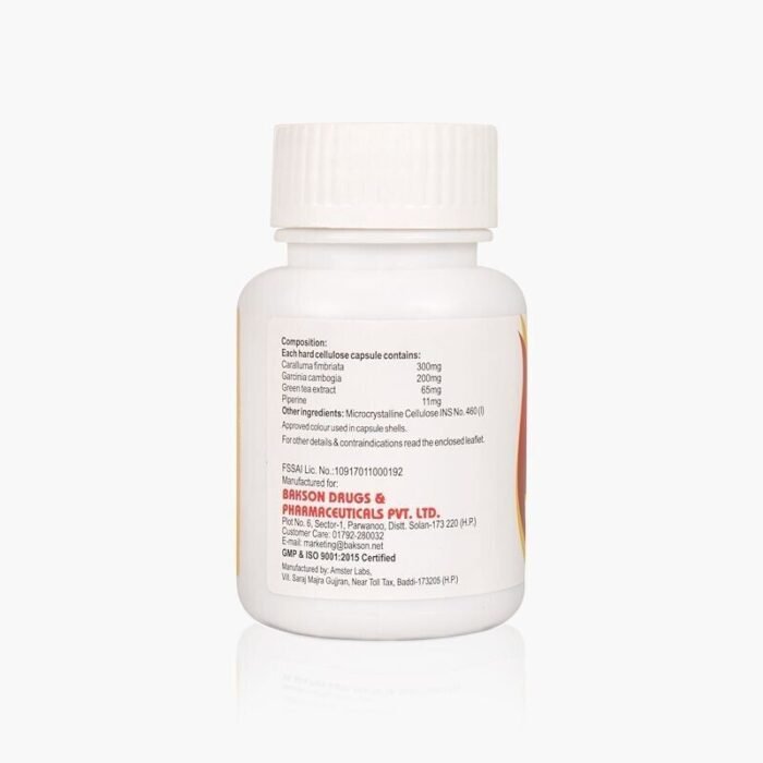 Bakson's Homeopathy SLIM & FIT (30 Capsules) maintain weight & metabolism - Image 2