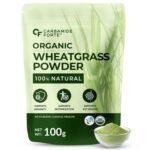 Carbamide Forte 100% Natural Organic Wheatgrass Powder | Wheat Grass Powder | Organic Wheatgrass Juice | Wheat Grass Juice - 100g
