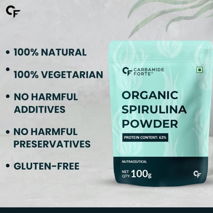 Carbamide Forte 100% Organic Spirulina Powder | Spirulina | Spirulina Powder Organic - 100g - Image 10