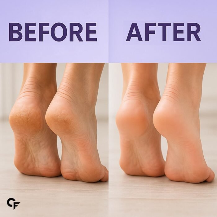 Carbamide Forte 20% Urea Foot Cream Roll-On 50ml | Foot roll on for cracked heels | With Lactic Acid, Shea Butter & Olive Oil | Helps Repair, Exfoliate & Moisturise Cracked Heels - Image 7