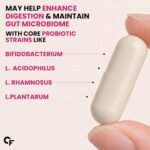 Carbamide Forte 30 Billion Probiotics Supplement | Gut Cleanse Detox | Gut Health Supplement with Prebiotics and Probiotics | Lactobacillus Reuteri 60 Veg Capsules for Men & Women - Image 3