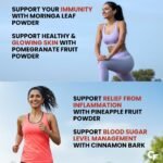 Carbamide Forte ACV Apple Cider Vinegar Tablets | ACV Moringa for Weight Loss with Cinnamon and Moringa Powder | No Maltodextrin & No Added Sugar | 15 ACV Effervescent Tablets (Pack of 2) - Image 8