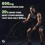 Carbamide Forte Ashwagandha KSM66 600mg - 60 Tablets I KSM 66 Ashwagandha Tablets for Men & Women | Supports Stress Management & Muscle Recovery - Image 3