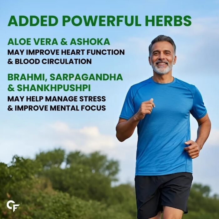 Carbamide Forte BP Care Juice | BP Juice with 11 Ayurvedic Herbs | Supports Healthy Blood Pressure levels, Digestion & Energy | Added Aleovera, Arjuna & Shankhpushpi | No Added Sugar & Artificial Colour | 1L - Image 6