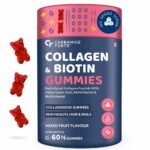 Carbamide Forte Collagen Supplements For Skin | Hair Gummies For Women Hair Growth | Biotin Gummies For Hair Growth & Skin Health For Women & Men | Mixed Fruit Flavour - 60