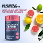 Carbamide Forte Collagen Supplements For Skin | Hair Gummies For Women Hair Growth | Biotin Gummies For Hair Growth & Skin Health For Women & Men | Mixed Fruit Flavour - 60 - Image 4