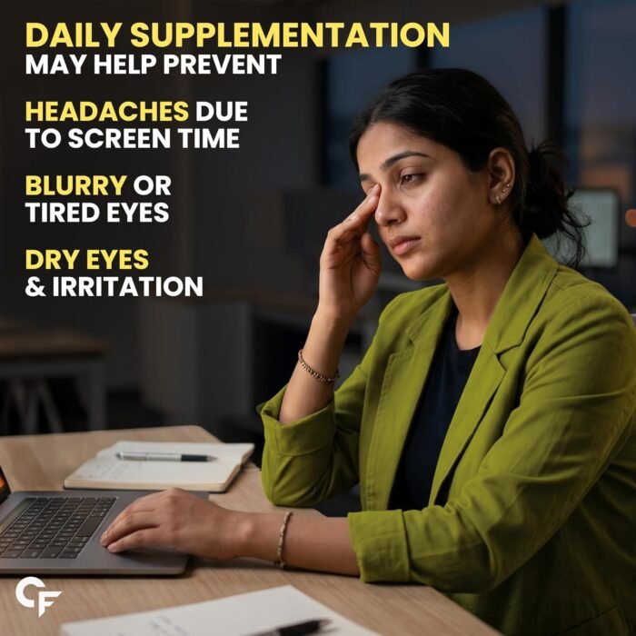 Carbamide Forte Eye Care Supplement | Lutein and Zeaxanthin Supplements for Eye Care | Cranberry Flavoured - 60 Gummies - Image 9