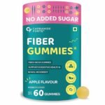 Carbamide Forte Fiber Gummies | Daily Fiber Supplement | Dietary Supplements For Constipation | Healthy Digestion, Weight & Blood Sugar Management | 60 Veg Apple Flavoured Gummies