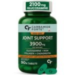 Carbamide Forte Glucosamine Tablets For Joint Support Supplement with Collagen & Glucosamine Chondroitin MSM | Joint Cartilage Support & Muscle Health | Joint Pain Tablets - 90