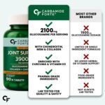 Carbamide Forte Glucosamine Tablets For Joint Support Supplement with Collagen & Glucosamine Chondroitin MSM | Joint Cartilage Support & Muscle Health | Joint Pain Tablets - 90 - Image 8