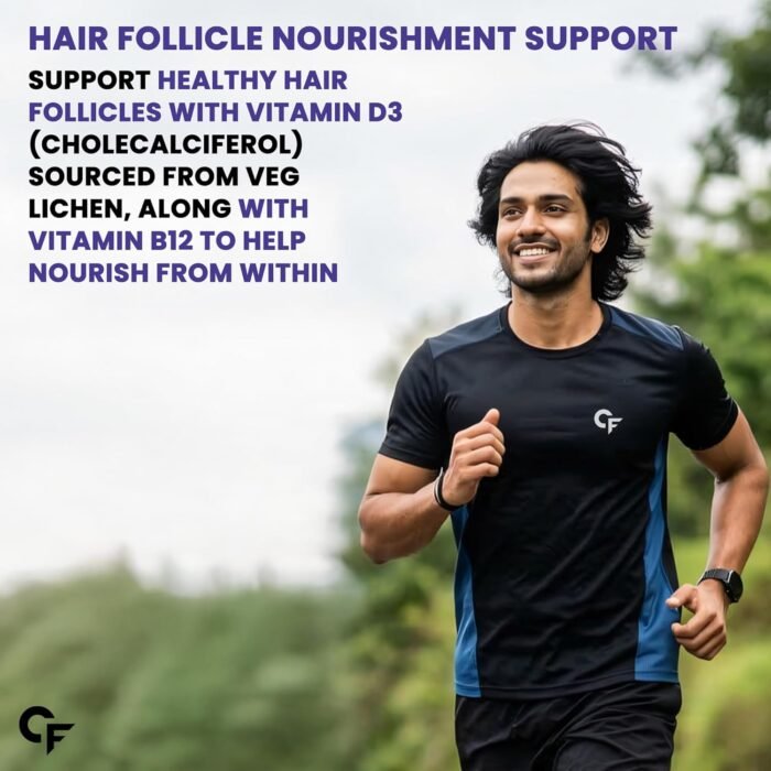 Carbamide Forte Hair Gummies with Biotin & DHT Blockers | Biotin Gummies for Hair Growth | Hair Supplement for Women & Men | Strawberry Flavour with No Added Sugar | 60 Gummies - Image 9