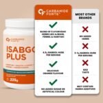 Carbamide Forte Isabgol Powder - 225gm | Psyllium Husk Powder With Haritaki, Ajwain & Fennel | Fiber supplement for Constipation Relief & Digestion | Orange Flavour - Image 4