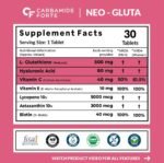Carbamide Forte Japanese Reduced L Glutathione Tablets 500mg with Vitamin C | Glutathione Supplement with Hyaluronic Acid, Vitamin E, C, Lycopene & Biotin – 30 Veg Tablets - Image 2