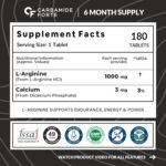 Carbamide Forte L Arginine 1000 mg | l-Arginine Supplements For Man | Boosts Nitric Oxide Production | Improved Oxygen Flow -Veg 180 Tablets - Image 2