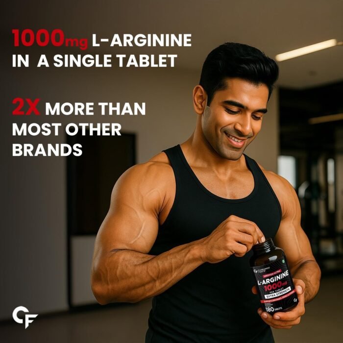 Carbamide Forte L Arginine 1000 mg | l-Arginine Supplements For Man | Boosts Nitric Oxide Production | Improved Oxygen Flow -Veg 180 Tablets - Image 4