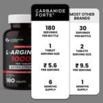 Carbamide Forte L Arginine 1000 mg | l-Arginine Supplements For Man | Boosts Nitric Oxide Production | Improved Oxygen Flow -Veg 180 Tablets - Image 6