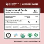 Carbamide Forte Licorice/Mulethi Powder Organic | Mulethi Powder for Face Pigmentation | Yashtimadhu Powders Supports Digestion, Respiratory & Immunity | Natural Herb for Skin & Wellness - 100g - Image 2