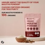 Carbamide Forte Licorice/Mulethi Powder Organic | Mulethi Powder for Face Pigmentation | Yashtimadhu Powders Supports Digestion, Respiratory & Immunity | Natural Herb for Skin & Wellness - 100g - Image 3