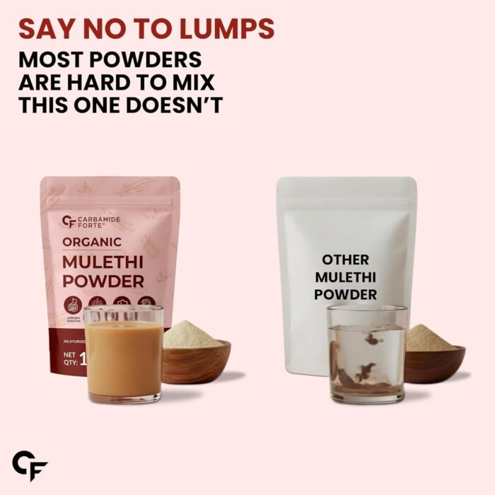 Carbamide Forte Licorice/Mulethi Powder Organic | Mulethi Powder for Face Pigmentation | Yashtimadhu Powders Supports Digestion, Respiratory & Immunity | Natural Herb for Skin & Wellness - 100g - Image 4