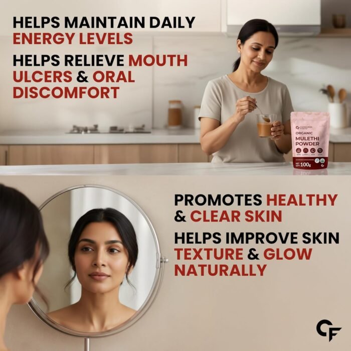Carbamide Forte Licorice/Mulethi Powder Organic | Mulethi Powder for Face Pigmentation | Yashtimadhu Powders Supports Digestion, Respiratory & Immunity | Natural Herb for Skin & Wellness - 100g - Image 5