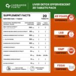 Carbamide Forte Liver Detox Supplement | Fatty Liver Detox Tablets with Clinically Researched Ingredients | Just Drop, Dissolve, Fizz & Drink | Green Apple Flavour - 20 Effervescent Tablets - Image 2