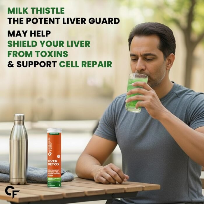Carbamide Forte Liver Detox Supplement | Fatty Liver Detox Tablets with Clinically Researched Ingredients | Just Drop, Dissolve, Fizz & Drink | Green Apple Flavour - 20 Effervescent Tablets - Image 5