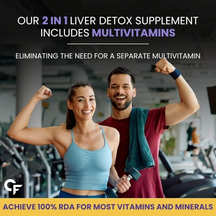 Carbamide Forte Liver Detox Supplement with Milk Thistle | 800mg Milk Thistle Extract (30:1) | Liver Detox Tablets with Added Multivitamins & Amino Acids – 120 Veg Tablets - Image 6