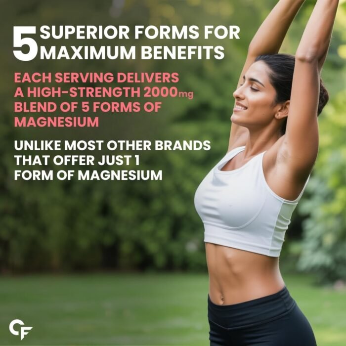 Carbamide Forte Magnesium Supplement with 5X Strength, formulated with Magnesium Glycinate & Citrate and a Triple Mineral Complex | 2000 mg per Serving | 120 Tablets - Image 4