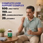 Carbamide Forte Milk Thistle Tablets | Liver Detox Supplement with NAC, Dandelion & Vitamin C | NAC Supplement to support Liver Health & Digestion - 60 tablets - Image 3