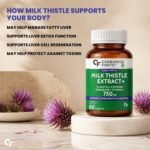 Carbamide Forte Milk Thistle Tablets | Liver Detox Supplement with NAC, Dandelion & Vitamin C | NAC Supplement to support Liver Health & Digestion - 60 tablets - Image 4