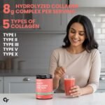 Carbamide Forte Multi Collagen Supplements | 5 Types of Marine Collagen Powder For Skin | Skin Supplements For Glowing Skin For Women - Watermelon Flavour - 200g. - Image 3