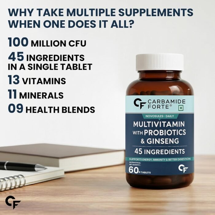 Carbamide Forte Multivitamin Tablet for Men Gym | Multi vitamin Tablet for Men | Multi Vitamin for Mens for Daily Immunity & Energy Support | 60 Tablets - Image 3